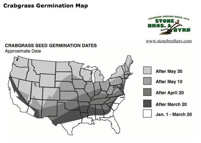 Crabgrass Germination Map