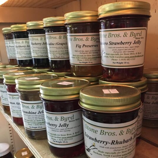 NC homemade jellies Stone Brothers