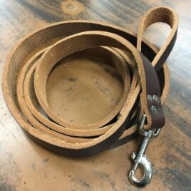 Harness-Grade Leather Dog Lead 8′